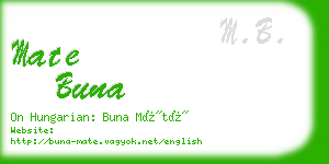 mate buna business card